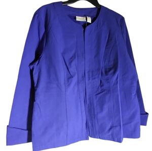 NWT Chico's blue front clasp jacket